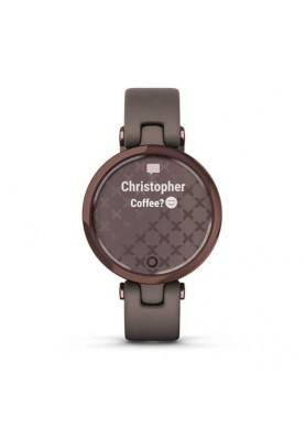 Смарт-годинник Garmin Lily Dark Bronze Bezel with Paloma Case and Italian Leather Band (010-02384-B0)