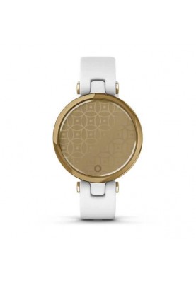 Смарт-годинник Garmin Lily Light Gold Bezel with White Case and Italian Leather Band (010-02384-B3)