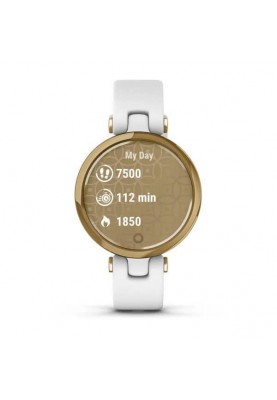 Смарт-годинник Garmin Lily Light Gold Bezel with White Case and Italian Leather Band (010-02384-B3)