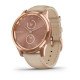 Смарт-годинник Garmin vivomove Luxe Rose Gold-Beige Leather (010-02241-21)