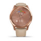Смарт-годинник Garmin vivomove Luxe Rose Gold-Beige Leather (010-02241-21)