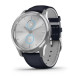Смарт-годинник Garmin vivomove Luxe Silver-Blue Leather (010-02241-20)