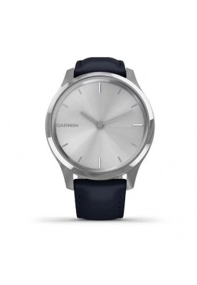 Смарт-годинник Garmin vivomove Luxe Silver-Blue Leather (010-02241-20)