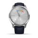 Смарт-годинник Garmin vivomove Luxe Silver-Blue Leather (010-02241-20)