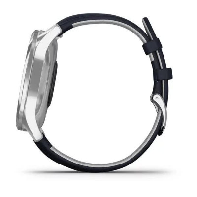 Смарт-годинник Garmin vivomove Luxe Silver-Blue Leather (010-02241-20)
