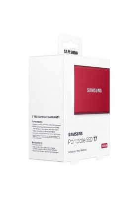 SSD накопичувач Samsung T7 500 GB Red (MU-PC500R/WW)