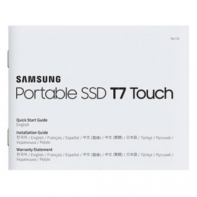 SSD накопичувач Samsung T7 Touch 500 GB Black (MU-PC500K/WW)