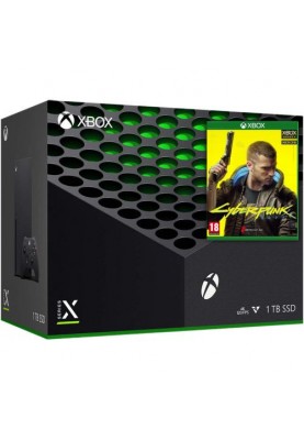 Стационарная игровая приставка Microsoft Xbox Series X 1TB + Cyberpunk 2077