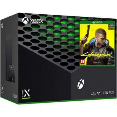 Стаціонарна ігрова приставка Microsoft Xbox Series X 1TB + Cyberpunk 2077