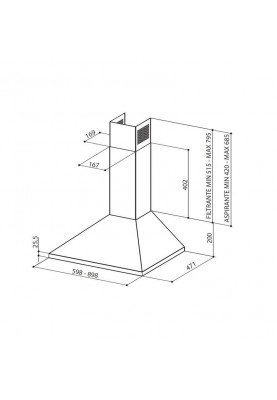 Вытяжка купольная Faber VALUE PB 4 2L X A60