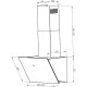 Вытяжка наклонная Faber VRT BK A90 2LS