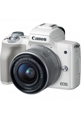 Беззеркальный фотоаппарат Canon EOS M50 kit (15-45mm) IS STM White (2681C057)