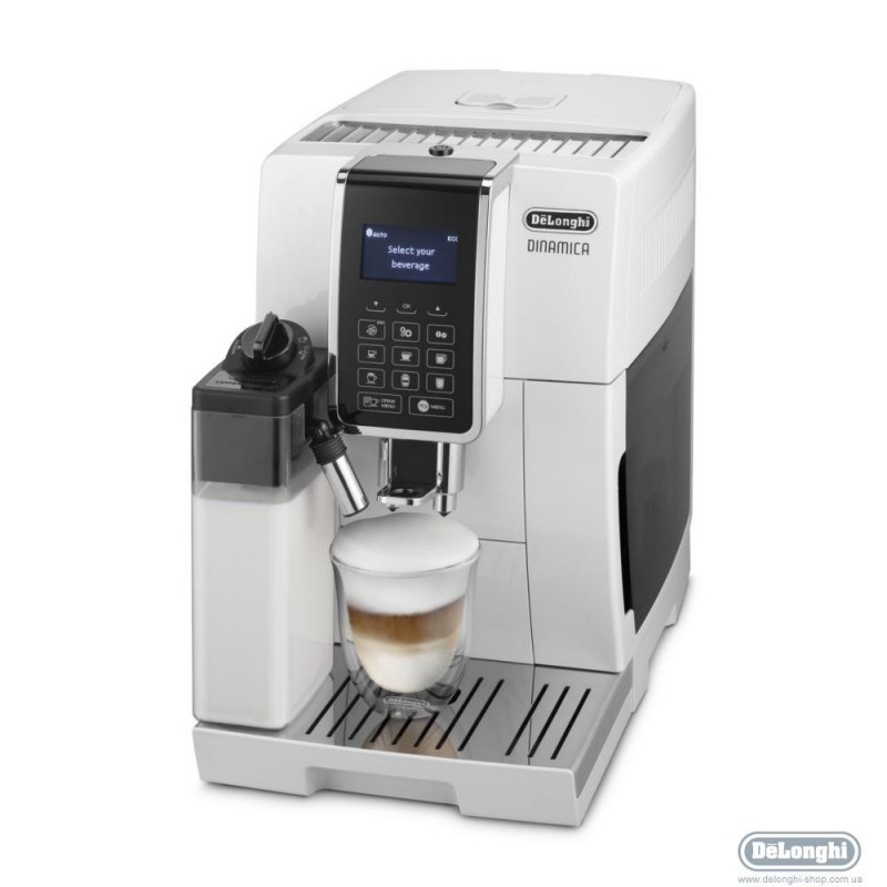 Кофемашина автоматична DeLonghi Dinamica ECAM 353.75.W