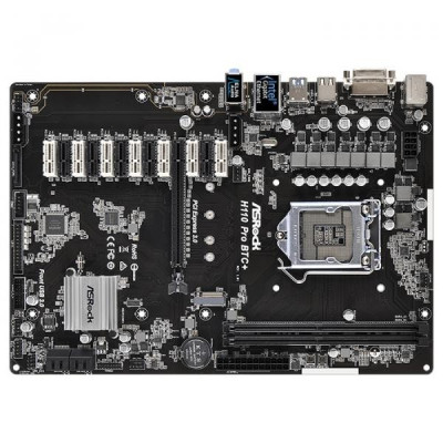 Материнська плата ASRock H110 Pro BTC +