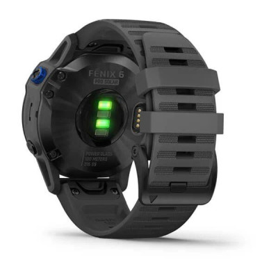 Смарт-годинник Garmin Fenix 6 Pro Solar Edition Black With Gray Band (010-02410-11) Смарт-годинник Garmin Fenix 6 Pro Solar Edition Black With Gray Band (010-02410-11)