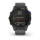 Смарт-годинник Garmin Fenix 6 Pro Solar Edition Black With Gray Band (010-02410-11)