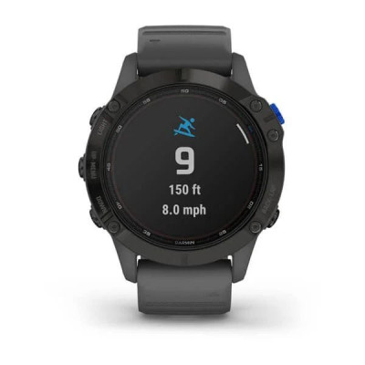 Смарт-годинник Garmin Fenix 6 Pro Solar Edition Black With Gray Band (010-02410-11) Смарт-годинник Garmin Fenix 6 Pro Solar Edition Black With Gray Band (010-02410-11)