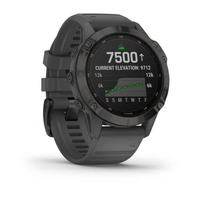 Смарт-годинник Garmin Fenix 6 Pro Solar Edition Black With Gray Band (010-02410-11) Смарт-годинник Garmin Fenix 6 Pro Solar Edition Black With Gray Band (010-02410-11)