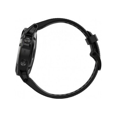 Спортивний годинник Garmin Fenix 5 Black Sapphire with Black Band (010-01688-10)