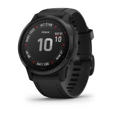 Спортивні годинник Garmin Fenix 6S Pro Black With Black Band (010-02159-14/010-02159-13)