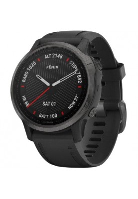 Спортивні годинник Garmin Fenix 6S Pro Sapphire Carbon Gray DLC with Black Band (010-02159-25/010-02159-7F)