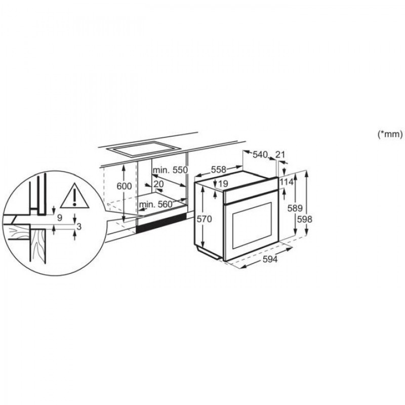 Духовка електрична Electrolux EOH4P56BX