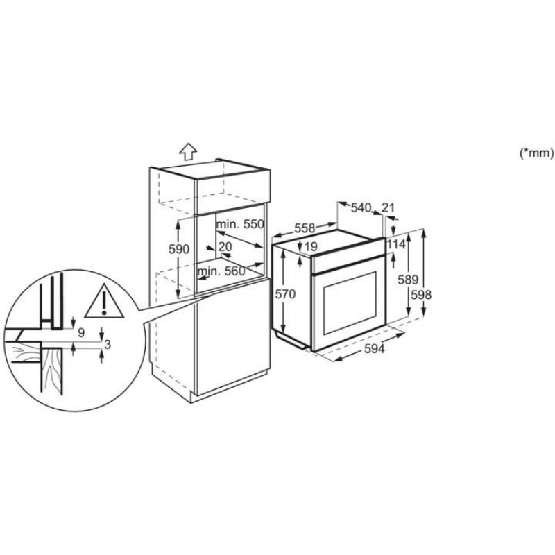 Духовка електрична Electrolux EOH4P56BX