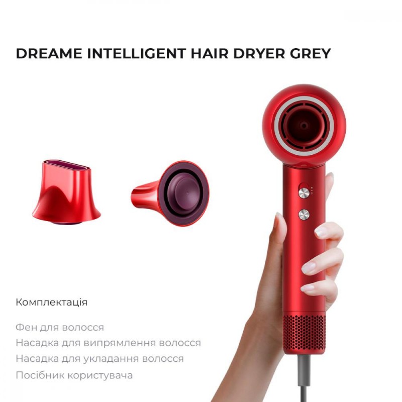 Фен Dreame Intelligent Hair Dryer Red (AHD5-RE0)