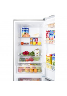 Холодильник із морозильною камерою Prime Technics RFS 1801 MX