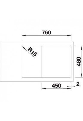 Кухонна мийка Blanco SONA 45 S 519670