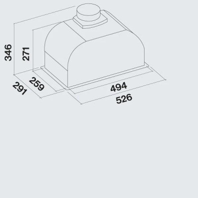Витяжка вбудована Falmec GRUPPO INCASSO BURANO 50 EP BLACK (CBIN50.E9P2#ZZZN460F)