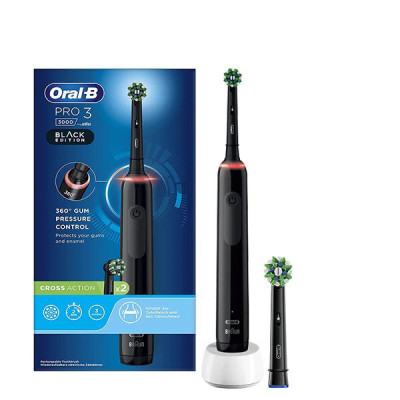 Електрична зубна щітка Oral-B D505 PRO 3 3000 Cross Action Black 2 насадки