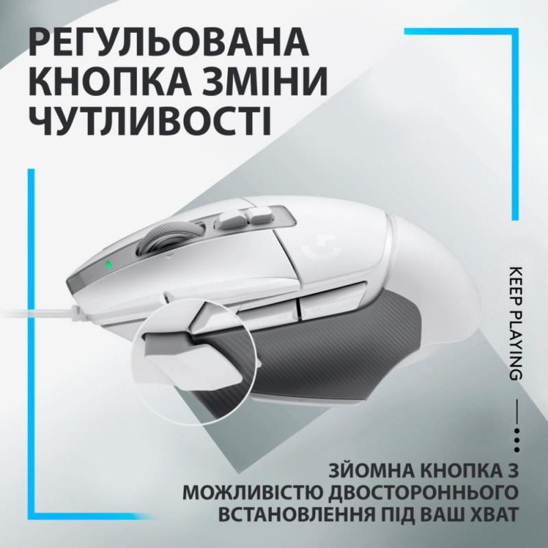 Миша Logitech G502 X White (910-006146)