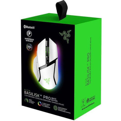 Миша Razer Basilisk V3 PRO Wireless White (RZ01-04620200-R3G1)