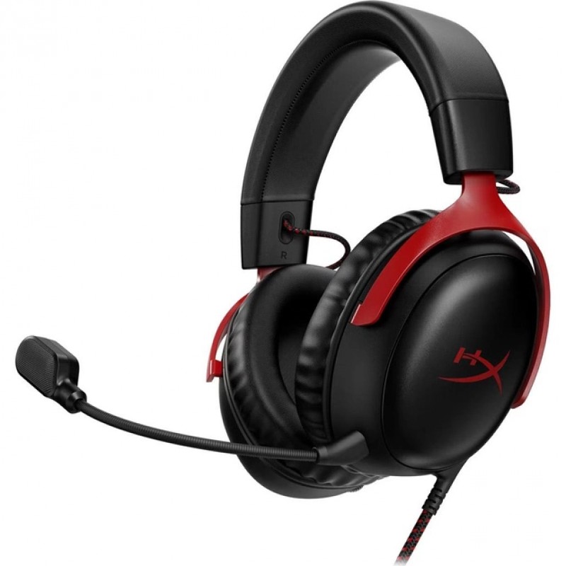 Навушники з мікрофоном HyperX Cloud III Black/Red (727A9AA)