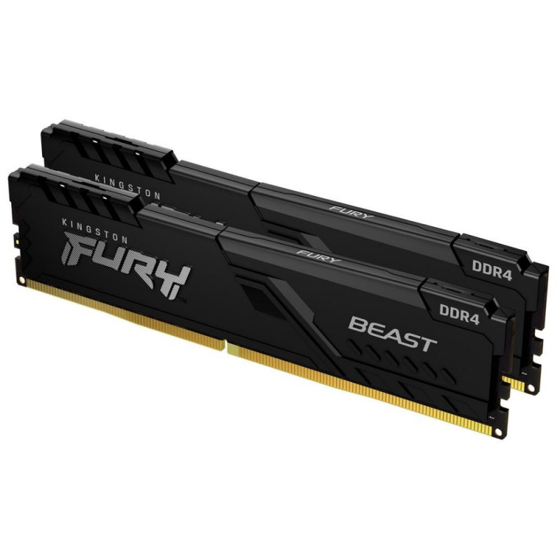 Пам'ять для настільних комп'ютерів Kingston FURY 16 GB (2x8GB) DDR4 3600 MHz Beast (KF436C17BBK2/16)