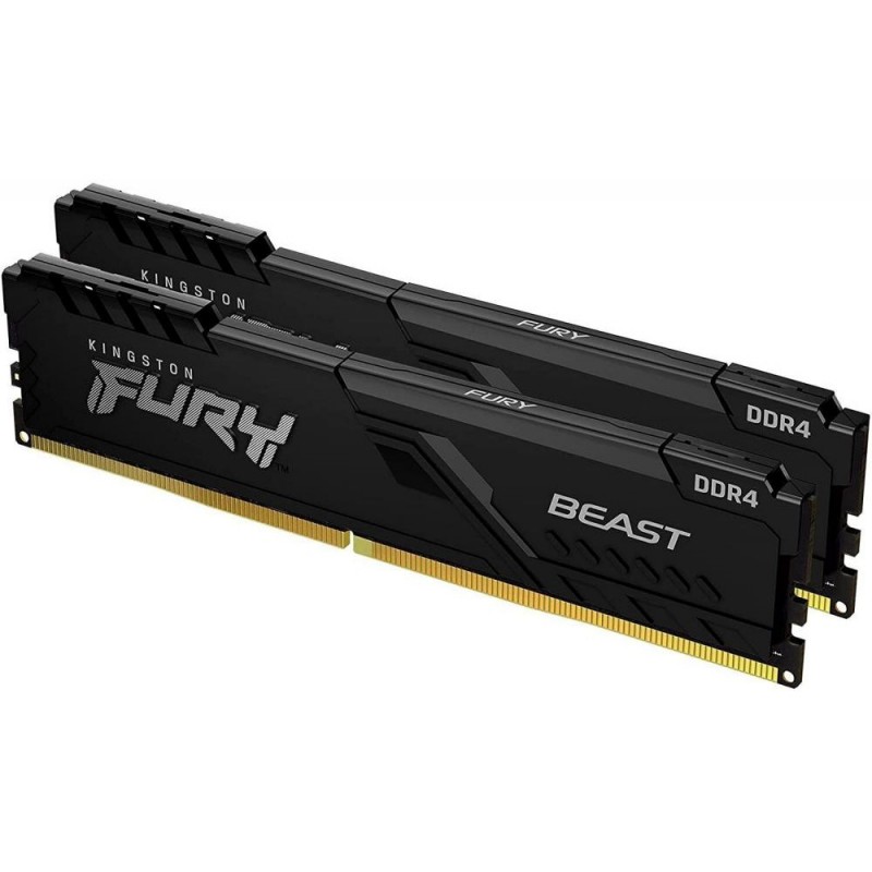 Пам'ять для настільних комп'ютерів Kingston FURY 16 GB (2x8GB) DDR4 3600 MHz Beast (KF436C17BBK2/16)