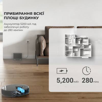 Робот-пилосос з вологим прибиранням Dreame D10s Plus (RLS6AD)