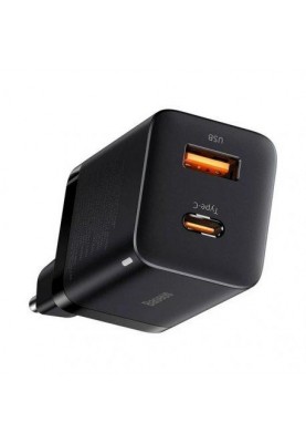 Зарядний пристрій Baseus Super Si Pro Quick Charger USB/Type-C 30W Black (CCSUPP-E01)