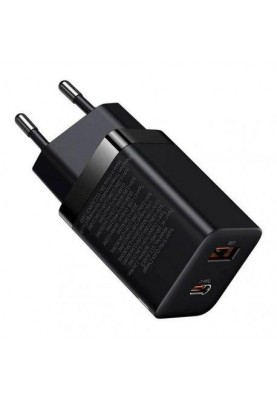 Зарядний пристрій Baseus Super Si Pro Quick Charger USB/Type-C 30W Black (CCSUPP-E01)