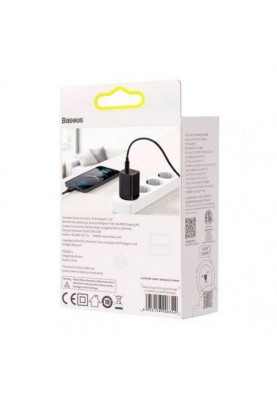 Зарядний пристрій Baseus Super Si Pro Quick Charger USB/Type-C 30W Black (CCSUPP-E01)