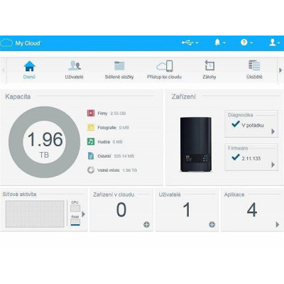 Мережевий накопичувач WD My Cloud EX2 Ultra 16 TB (BVBZ0160JCH)
