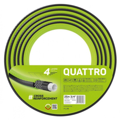 Шланг садовий Cellfast Шланг поливальний Quattro 25 м 3/4” (10-075)