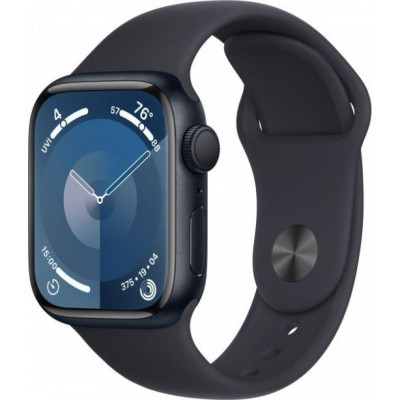 Смарт-годинник Apple Watch Series 9 GPS 45mm Midnight Aluminum Case w. Midnight Sport Band-S/M (MR993)