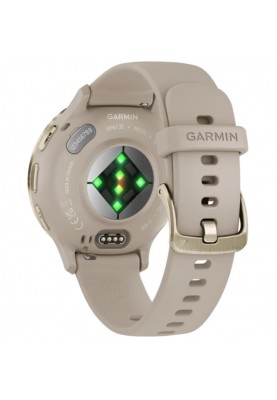 Смарт-годинник Garmin Venu 3S Soft Gold S. Steel Bezel w. French Gray Case and S. Band (010-02785-02)