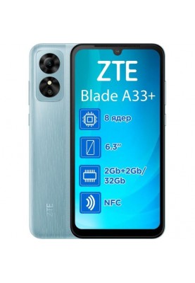 Смартфон ZTE Blade A33 Plus 2/32GB Blue