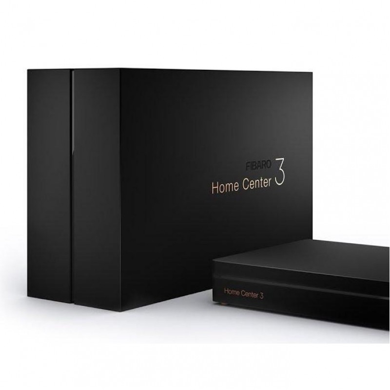 Центральний контролер для розумного будинку Fibaro Home Center 3 Black (FGHC3)