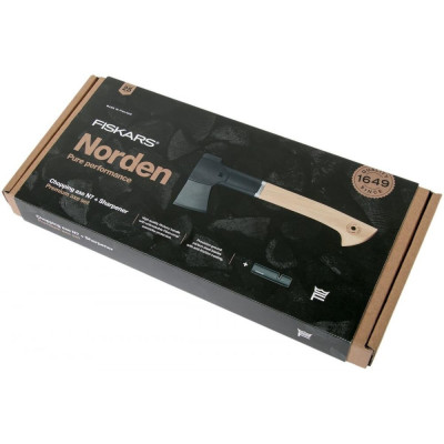 Універсальний Fiskars Norden chopping axe N7 + sharpener SET (1051146)