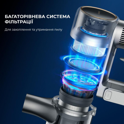 Вертикальний+ручний пилосос (2в1) Dreame Cordless Vacuum Cleaner R20 (VTV97A)