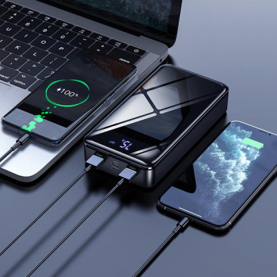 Зовнішній акумулятор (павербанк) Borofone BJ8 Extreme 30000mAh Black